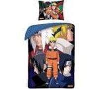 Halantex Parure de Lit Naruto 100% Coton - Housse de Couette Réversible 140x200 cm + Taie d'oreiller