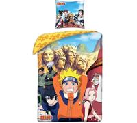 Parure de lit - NARUTO - Konoha - Microfibre - 1 housse de couette 140 x 200 cm + 1 taie 63 x 63 cm