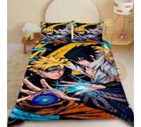 Parure De Lit Naruto Pour Enfants, Housse De Couette Uchiha Sasuke Uzumaki, Parure De Lit King Size, Queen Size, Pour Filles, Adolescents Et Garçons, Decoration De Chambre