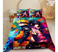 Parure De Lit Naruto Pour Enfants, Housse De Couette Uchiha Sasuke Uzumaki, Parure De Lit King Size, Queen Size, Pour Filles, Adolescents Et Garçons, Decoration De Chambre