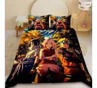 Parure De Lit Naruto Pour Enfants, Housse De Couette Uchiha Sasuke Uzumaki, Parure De Lit King Size, Queen Size, Pour Filles, Adolescents Et Garçons, Decoration De Chambre