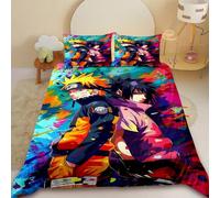 Parure De Lit Naruto Pour Enfants, Housse De Couette Uchiha Sasuke Uzumaki, Parure De Lit King Size, Queen Size, Pour Filles, Adolescents Et Garçons, Decoration De Chambre