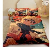 Parure De Lit Naruto Uchiha Sasuke Uzumaki, Housse De Couette, Ensemble De Literie Pour Filles Et Adolescentes, Decoration De Chambre