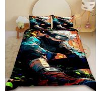 Parure De Lit Naruto Uchiha Sasuke Uzumaki, Housse De Couette, Ensemble De Literie Pour Filles Et Adolescentes, Decoration De Chambre