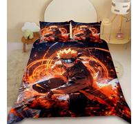 Parure De Lit Naruto Uchiha Sasuke Uzumaki, Housse De Couette, Ensemble De Literie Pour Filles Et Adolescentes, Decoration De Chambre