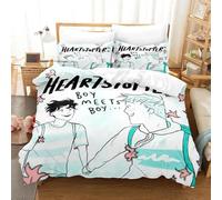 Parure De Lit Nick Charlie Maple Leaves Heartstopper Avec Housse De Couette Et Taie D'oreiller Pour Chambre D'adolescent