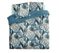 Parure De Lit Nikau Bleu 240x220 Atmosphera