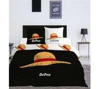 Parure de lit noir 240x220 cm coton polyester - GENERIQUE noir