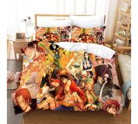 Parure De Lit One Piece Anime Monkey D. Luffy, Housse De Couette Douce, Linge De Lit Pour Enfants, Cadeau Pour Garçons