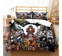 Parure De Lit One Piece Luffy - Entretien Facile, Douce Au Toucher, Respirante, Avec Taies D'oreiller 50 X 75 Cm - Housse De Couette, Op