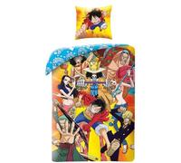 Parure de lit - ONE PIECE - Luffy et son équipage IV - Microfibre - 1 housse de couette 140 x 200 cm + 1 taie 63 x 63 cm