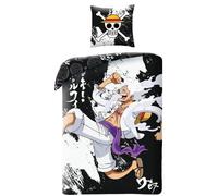 Parure de lit - ONE PIECE - Luffy Gear 5 - Microfibre - 1 housse de couette 140 x 200 cm + 1 taie 63 x 63 cm
