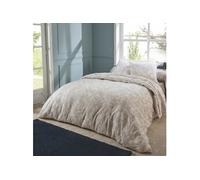 Tradilinge - Parure de lit en Flanelle Esprit Fleuri Flanelle/Coton Naturel 200x200 cm