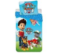 Parure de lit - Pat Patrouille - Housse de couette 140x200 - 100% Coton - Taie d'oreiller 65x65 - Bleu