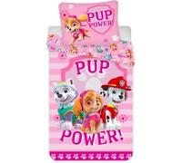 Parure de lit - Paw Patrol - 100x135 cm - 40x60 cm - 100% coton - Rose