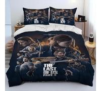 Parure De Lit Pedro, Housse De Couette Et Taie D'oreiller, Motif Jeu D'horreur The Last Of Us