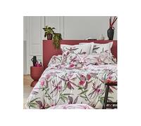 Parure de lit Pénélope rose 200x200 cm - Tradilinge