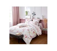 Parure de lit percale Elisa rose 240x220 cm - Tradilinge