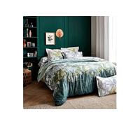 Parure de lit percale Trinidad mousson 200x200 cm - Tradilinge