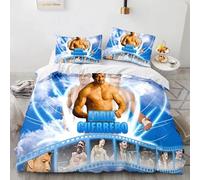Parure De Lit Personnalisable Avec Housse De Couette Et Taie D'oreiller, Motif Jeu De Catch Wwe Eaw, Impression 3d