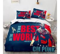 Parure De Lit Personnalisable Avec Housse De Couette Et Taie D'oreiller, Motif Jeu De Catch Wwe Eaw, Impression 3d