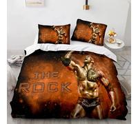 Parure De Lit Personnalisable Avec Housse De Couette Et Taie D'oreiller, Motif Jeu De Catch Wwe Eaw, Impression 3d