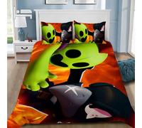 Parure De Lit Personnalisable Avec Housse De Couette Et Taie D'oreiller Motif Jeux D'anime B-Brawl-Leon