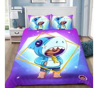 Parure De Lit Personnalisable Avec Housse De Couette Et Taie D'oreiller Motif Jeux D'anime B-Brawl-Leon