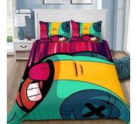 Parure De Lit Personnalisable Avec Housse De Couette Et Taie D'oreiller Motif Jeux D'anime B-Brawl-Leon