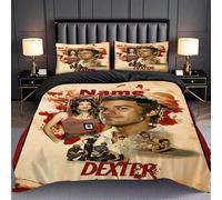 Parure De Lit Personnalisée Avec Nom Imprime Dexter, Ensemble De Housse De Couette De Dessin Anime Pour La Maison, La Chambre À Coucher, Decoration De Lit, Literie, Cadeau D'hallow