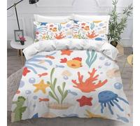 Parure De Lit Personnes Méduse Poulpe Imprimé D Housse De Couette X Avec Fermeture Éclair Avec Taie D'oreiller Xcm Doux Polyester Pièces Exo
