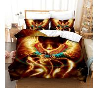 Parure De Lit Phénix Mythes Et Légendes, Housse De Couette Imprimée En 3d Avec Taies D'oreiller, Pour Lit Double Ou King Size