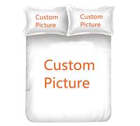 Parure de Lit Photo Personnalisée pour Enfants et Adultes, Housse de Couette Photo Personnalisée 220x260 cm, Famille, Amitié, Anniversaire, Cadeau d'anniversaire de Mariage (220 x 260 cm)