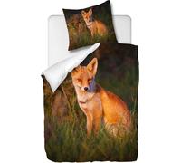 Parure De Lit Pi¨¨Ces Avec Housse De Couette Et Taie D'oreiller,Le Adorable Renard, X Cm / X Cm X ,Multi