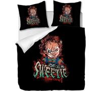 Parure De Lit Pi¿¿Ces Avec Housse De Couette Et Taies D'oreiller,Th¿¿Mes Du Film Child's Play, X Cm / X Cm X ,Multi