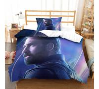 Parure De Lit Pi¿¿Ces Pour Captain America Marvel Comics Impression D Housse De Couette En Microfibre Hypoallergique Avec Fermeture ¿¿Clair Single£¿Xcm£©