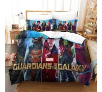 Parure De Lit Pi¨¨Ces Pour Guardians Of The Galaxy Marvel Animation Impression D Housse De Couette En Microfibre Hypoallergique Avec Fermeture ¨¦Clair