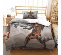 Parure De Lit Pi¿¿Ces Pour Guardians Of The Galaxy Marvel Animation Impression D Housse De Couette En Microfibre Hypoallergique Avec Fermeture ¿¿Clair