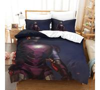 Parure De Lit Pi¿¿Ces Pour Iron Man Avengers Impression D Housse De Couette En Microfibre Hypoallergique Avec Fermeture ¿¿Clair Single£¿Xcm£©