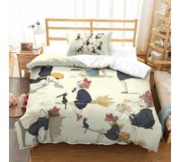 Parure De Lit Pi¿¿Ces Pour Kiki's Delivery Service Hayao Miyazaki Animated Films Impression D Housse De Couette En Microfibre Hypoallergique Av