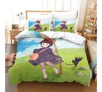 Parure De Lit Pi¿¿Ces Pour Kiki's Delivery Service Hayao Miyazaki Animated Films Impression D Housse De Couette En Microfibre Hypoallergique Av