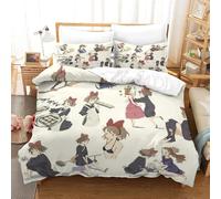 Parure De Lit Pi¿¿Ces Pour Kiki's Delivery Service Hayao Miyazaki Animated Films Impression D Housse De Couette En Microfibre Hypoallergique Av