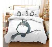 Parure De Lit Pi¿¿Ces Pour My Neighbor Chinchilla Hayao Miyazaki Animation Impression D Housse De Couette En Microfibre Hypoallergique Avec Fer