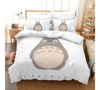 Parure De Lit Pi¿¿Ces Pour My Neighbor Chinchilla Hayao Miyazaki Animation Impression D Housse De Couette En Microfibre Hypoallergique Avec Fer