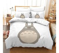 Parure De Lit Pi¿¿Ces Pour My Neighbor Chinchilla Hayao Miyazaki Animation Impression D Housse De Couette En Microfibre Hypoallergique Avec Fer