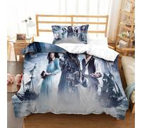 Parure De Lit Pi¿¿Ces Pour Pirates Of The Caribbean Johnny Depp Impression D Housse De Couette En Microfibre Hypoallergique Avec Fermeture ¿¿Cla