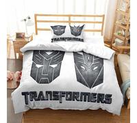 Parure De Lit Pi¿¿Ces Pour Transformers Autobot Robot Movie Impression D Housse De Couette En Microfibre Hypoallergique Avec Fermeture ¿¿Clair S