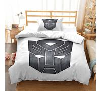 Parure De Lit Pi¿¿Ces Pour Transformers Autobot Robot Movie Impression D Housse De Couette En Microfibre Hypoallergique Avec Fermeture ¿¿Clair S