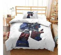 Parure De Lit Pièces Pour Transformers Autobot Robot Movie Impression D Housse De Couette En Microfibre Hypoallergique Avec Fermeture Éclair S