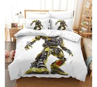 Parure De Lit Pièces Pour Transformers Autobot Robot Movie Impression D Housse De Couette En Microfibre Hypoallergique Avec Fermeture Éclair D